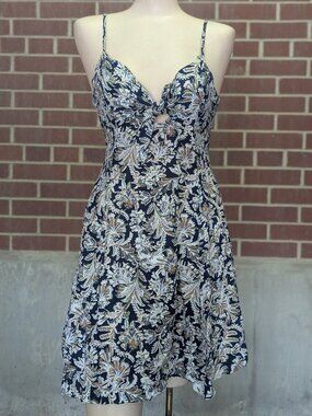 Olive Clothing Paisley Tie Front Mini Dress Western Boho Sundress Mini Feminine